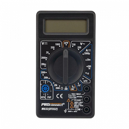 Мультиметр портативный Proconnect M832, DT832