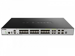 Коммутатор D-Link 20x 1000Base-X SFP, 4x 100/1000Base-T/SFP combo, 4x 10GBase-X SFP+ DGS-3630-28SC/A2ASI
