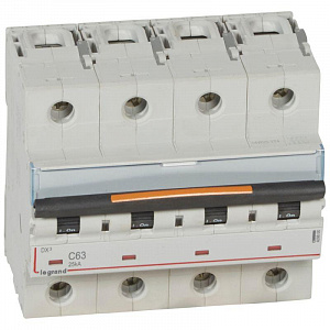 Автоматический выключатель Legrand DX3 63А 4п 25кА, C 409800