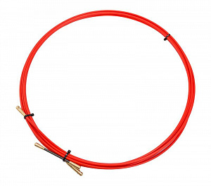 Протяжка кабельная Rexant стеклопруток, д.3.5 мм, 5 м, красная 47-1005