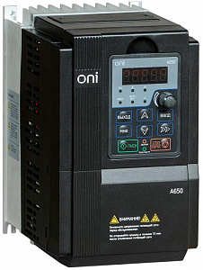 Частотный преобразователь ONI A650 380В, 3Ф, 5.5кВт A650-33E055T