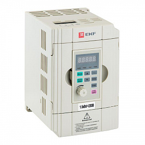 Частотный преобразователь EKF PROxima VECTOR-100 1.5/2.2кВт, 1Ф, 230В VT100-1R5-1B