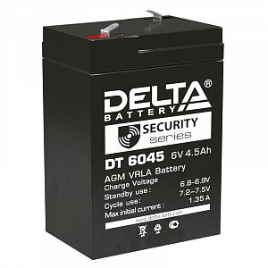 Аккумулятор Delta ОПС 6В 4.5Ач DT 6045