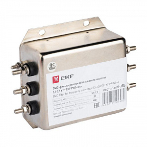 ЭМС-фильтр EKF для преобразователя частоты 0.75-1.5кВт vector-emi-75