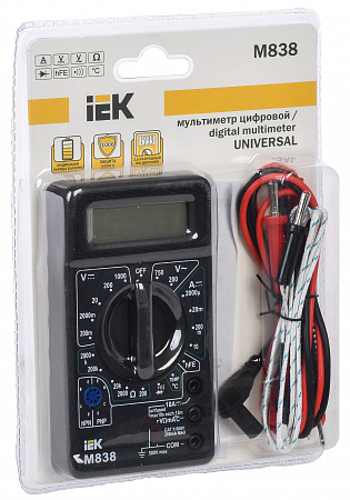 Мультиметр цифровой IEK Universal M838