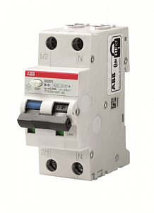 Дифференциальный автоматический выключатель ABB DS201 2п 40А C 30мА тип A 6кА 2CSR255180R1404