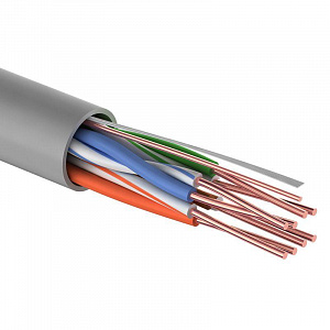 Кабель витая пара PROconnect U/UTP 5E 4х2х24AWG PVC серый 01-0052