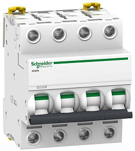 Автоматический выключатель Schneider Electric Acti 9 iC60N 10А 4п 6кА, B A9F78410