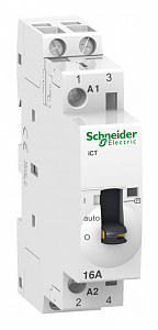 Контактор Schneider Electric Acti9 iCT 16A 2П, 2НО, 230/240В АС 50Гц, с рукояткой A9C23712