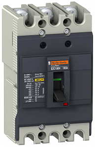 Автоматический выключатель Schneider Electric EasyPact EZC100H 3п 16А 3T, 30кA, 380В EZC100H3016