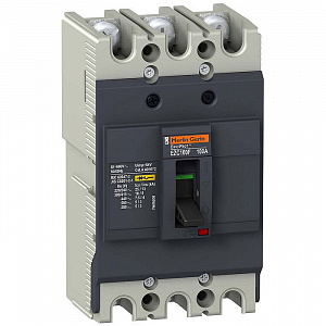 Автоматический выключатель Schneider Electric EasyPact EZC100F 3п 80А 3T, 10кA, 400В EZC100F3080