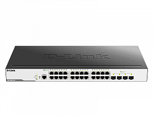 Коммутатор D-Link 24x 10/100/1000Base-T, 4x 10GBase-X SFP+ DGS-3000-28X/B1A