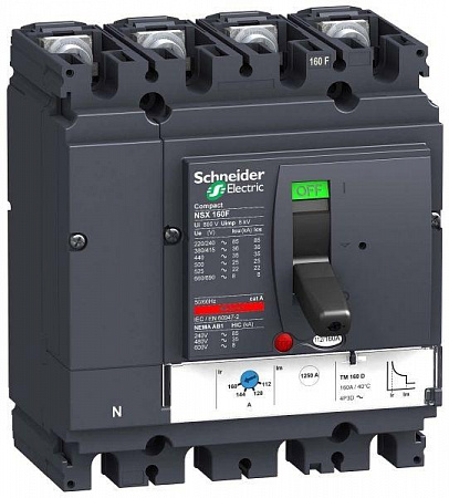 Автоматический выключатель Schneider Electric ComPact NSX160F 4п 4т 160А 36кА TM160D