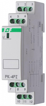 Реле промежуточное Евроавтоматика ФиФ PK-4PZ 230В AC/DC 4х8А 2P 2Z IP20
