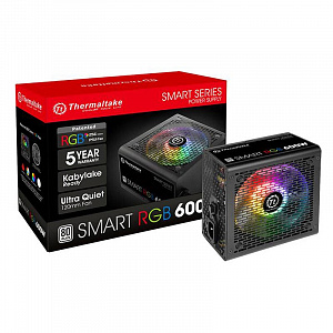 Блок питания Thermaltake Smart RGB, ATX, 600W PS-SPR-0600NHSAWE-1