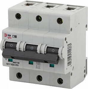 Автоматический выключатель Эра ВА47-100 Pro 3п C 100А NO-901-31 Б0031792