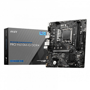 Материнская плата MSI PRO H610M-G DDR4, LGA1700, H610, mATX PRO H610M-G DDR4