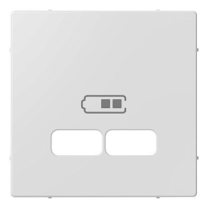 Накладка на розетку USB Schneider Electric Merten System M скрытый монтаж, активный белый MTN4367-0325
