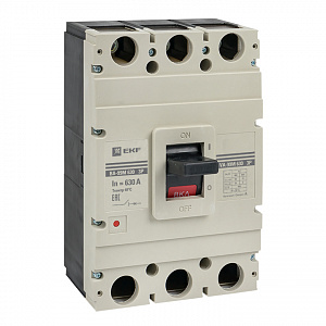 Автоматический выключатель EKF ВА-99М PROxima 3П 630/630А 50кА mccb99-630-630m