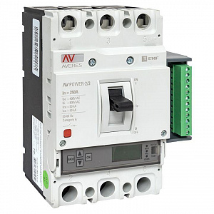 Автоматический выключатель EKF Averes 3п 250А 50кА AV POWER-2/3 ETU6.2 mccb-23-250-6.2-av