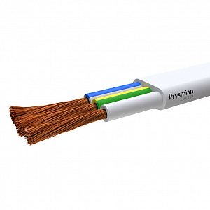 Провод Prysmian ПГВВП 3х2.5 белый 1003050201