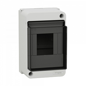 Щиток Systeme Electric City9 Box 4М, настенный, белый, прозрачная дверь EZ9EAB104
