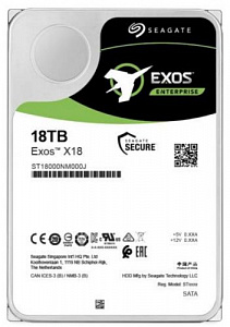 Жесткий диск Seagate Exos 18TB 7.2K SAS 3.5" 256Mb ST18000NM004J
