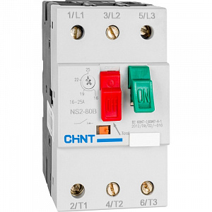 Автоматический выключатель защиты двигателя CHINT NS2-80B 40А-63А 495088