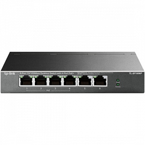 Коммутатор TP-Link TL-SF1006P 4-PoE неуправляемый, 6P TL-SF1006P