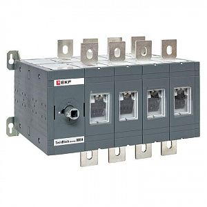 Рубильник EKF TwinBlock 4п 800А реверсивный без рукоятки управления tb-s-800-4p-rev