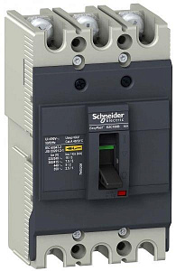 Автоматический выключатель Schneider Electric EasyPact EZC100 3п 3т 60А 7.5кА 400В EZC100B3060