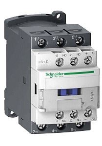 Контактор Schneider Electric TeSys D 18А 3П, НО+Н3, 24В, 2.4Вт, расширенный LC1D18BL