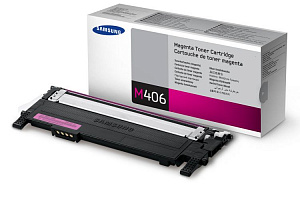 Картридж Samsung CLT-M406S лазерный, пурпурный, 1000 стр SU254A