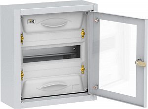 Корпус металлический IEK TITAN 5 ЩРн-12 прозрачная дверь IP31 УХЛ3 MKM16-N-012-31-Z-U