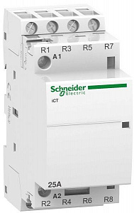 Контактор Schneider Electric Acti9 iCT25A 4НЗ, 220/240В AC 50Гц A9C20837