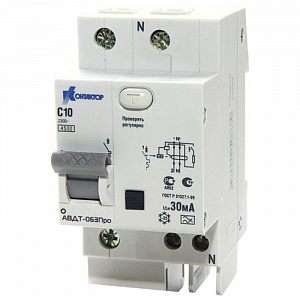 Дифференциальный автоматический выключатель Контактор АД-063Про 2П 40А 30мА, тип A, 4.5кА, C 7000605