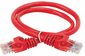 Патч-корд ITK U/UTP 5E 1м PVC, Красный PC04-C5EU-1M