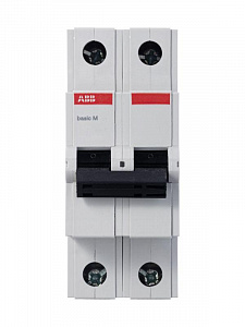 Автоматический выключатель ABB Basic M 25А 2п 4.5кА, C, BMS412C25 2CDS642041R0254