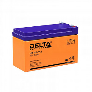 Аккумулятор Delta UPS 12В 7.2Ач HR 12-7.2