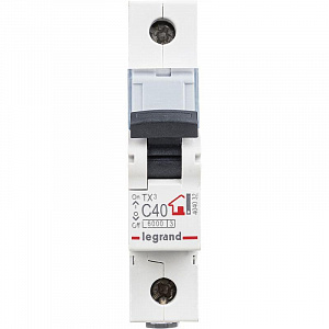 Автоматический выключатель Legrand TX3 40А 1п 6кА, C 404032