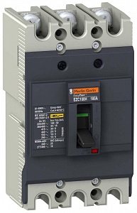 Автоматический выключатель Schneider Electric EasyPact EZC100 3п 3т 25А 30кА 380В EZC100H3025