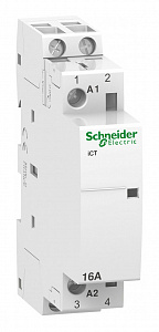 Контактор Schneider Electric Acti9 iCT 16A 2П, 2НО, 230/240В АС 50Гц A9C22512