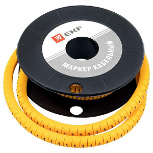Маркер кабельный EKF 1.5 мм, символ 1, 1000 шт/уп plc-KM-1.5-1