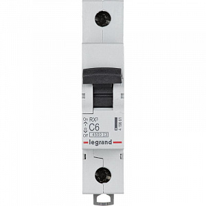 Автоматический выключатель Legrand RX3 6А 1п C, 4.5кА 419661