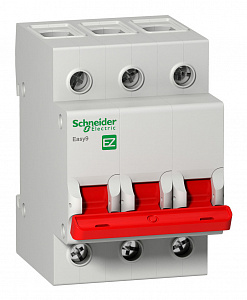 Выключатель нагрузки Schneider Electric Easy9 63А 3П 400В, модульный EZ9S16363