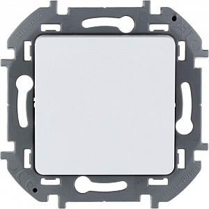 Механизм переключателя промежуточного 1-кл. Inspiria (группа Legrand) 10А IP20 250В 10AX винт. клеммы бел. 673680