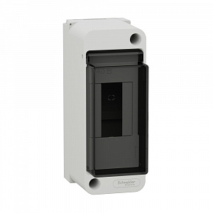 Щиток Systeme Electric City9 Box 2М, настенный, белый, прозрачная дверь EZ9EAB102