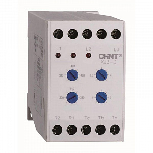 Реле контроля фаз CHINT XJ3-D AC 380В 284003