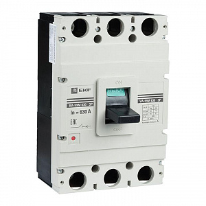 Автоматический выключатель EKF PROxima ВА-99М 3п 630/500А 50кА mccb99-630-500m