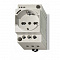 Розетка Finder для электрических шкафов Schuko + Bipasso 10/16А IP20 опции LED серый